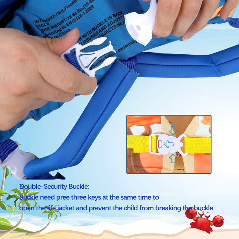 TOAUXUNG Adjustable Kids Swim Vest for Baby Swimming Training,Infant Baby Vest Swim Aid for 22-66 Pounds Boy and Girl Squirrel - BeesActive Australia