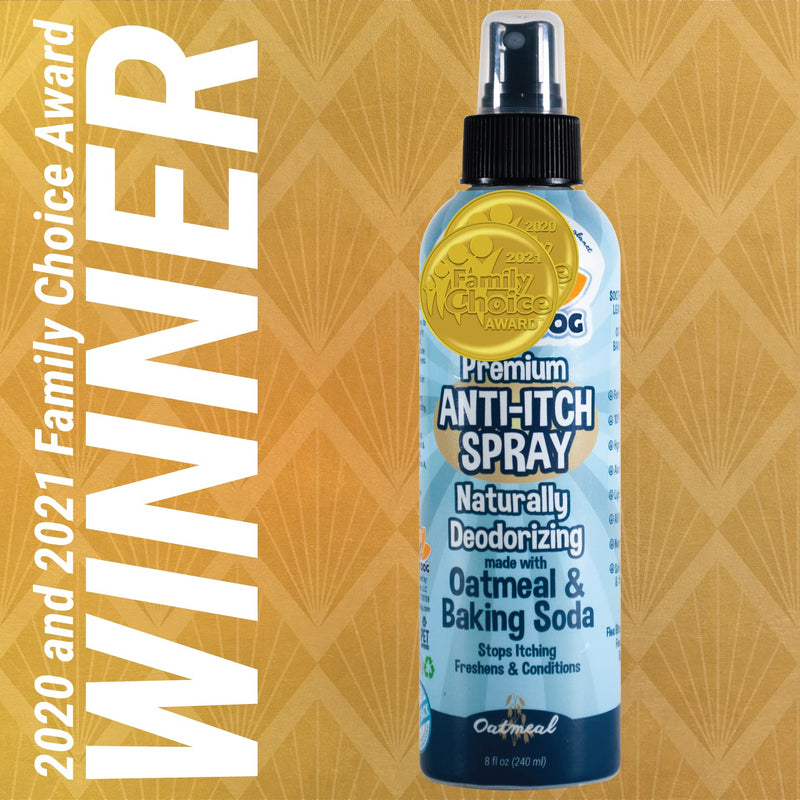 Anti Itch Oatmeal Spray for Dogs and Cats | 100% All Natural Soothing Relief for Dry, Itchy, Bitten or Allergy Damaged Skin Treatment | Professional Quality 8oz - BeesActive Australia