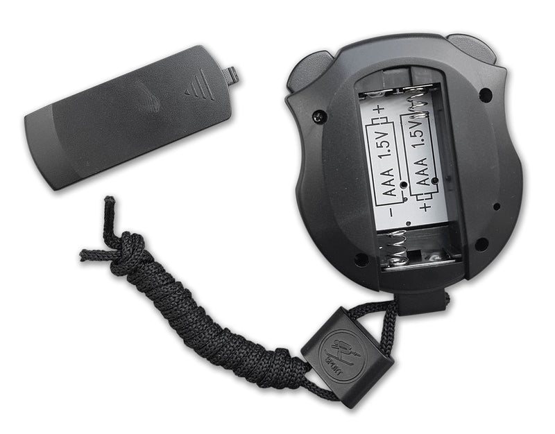 Digital Stopwatch - No Bells, No Whistles, Simple Basic Operation, Silent, Clear Display, ON/Off, Child Friendly, AAA Batteries (Included), Black - BeesActive Australia