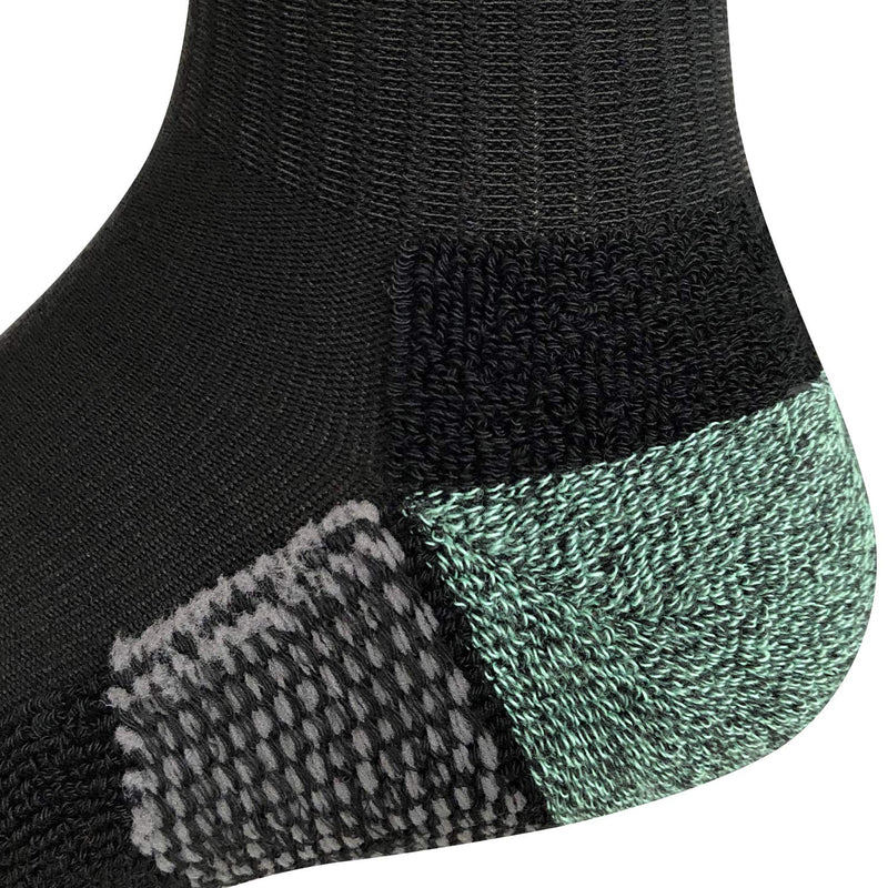 [AUSTRALIA] - AKOENY Men's Low Ankle Cushioned Athletic Socks (6 Pack) Shoe Size: 6-12 Black 