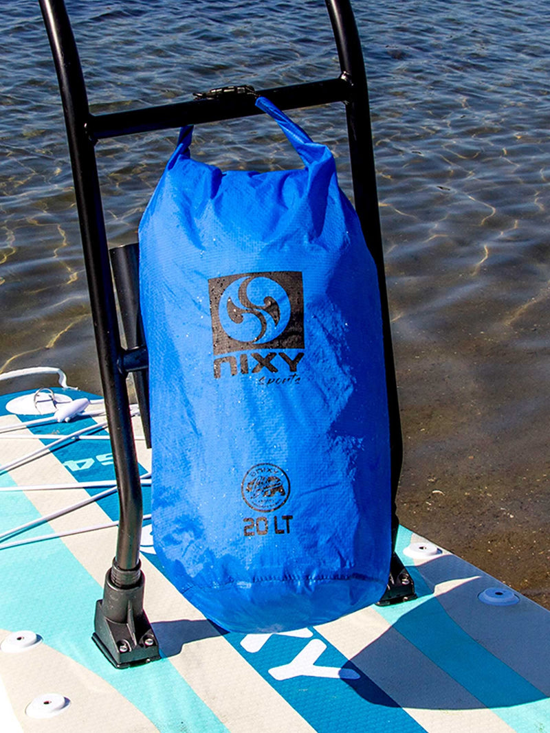 NIXY Waterproof Dry Sack Ultralight 5L/10L/20L, Keep Gear Dry for Paddle boarding, Kayaking, Backpacking, Camping, Boating, Swimming, Outdoors-Roll Top Ripstop Nylon (Blue, 5L) Blue - BeesActive Australia