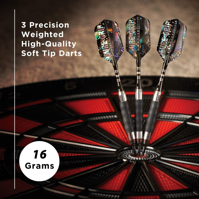 Viper Sure Grip Soft Tip Darts Black 16 Grams - BeesActive Australia