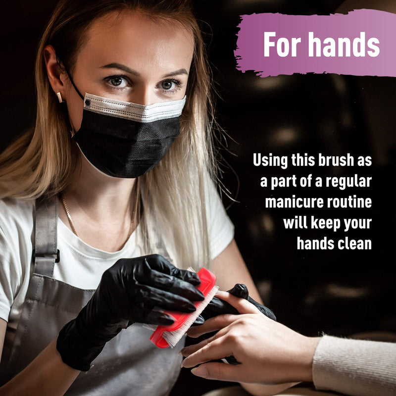 Konex 3-1/2 Hand & Nail Brush - Poly/plastic (Gray) Gray - BeesActive Australia