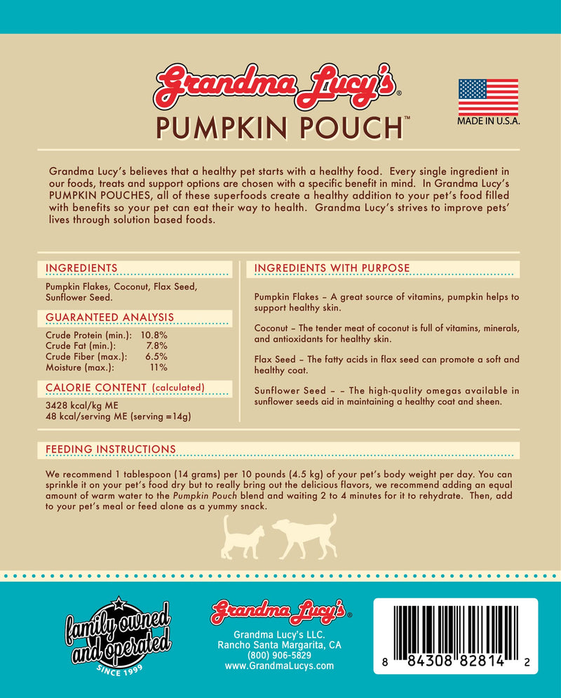 Grandma Lucy's Pumpkin Pouch Skin and Coat 6oz - BeesActive Australia