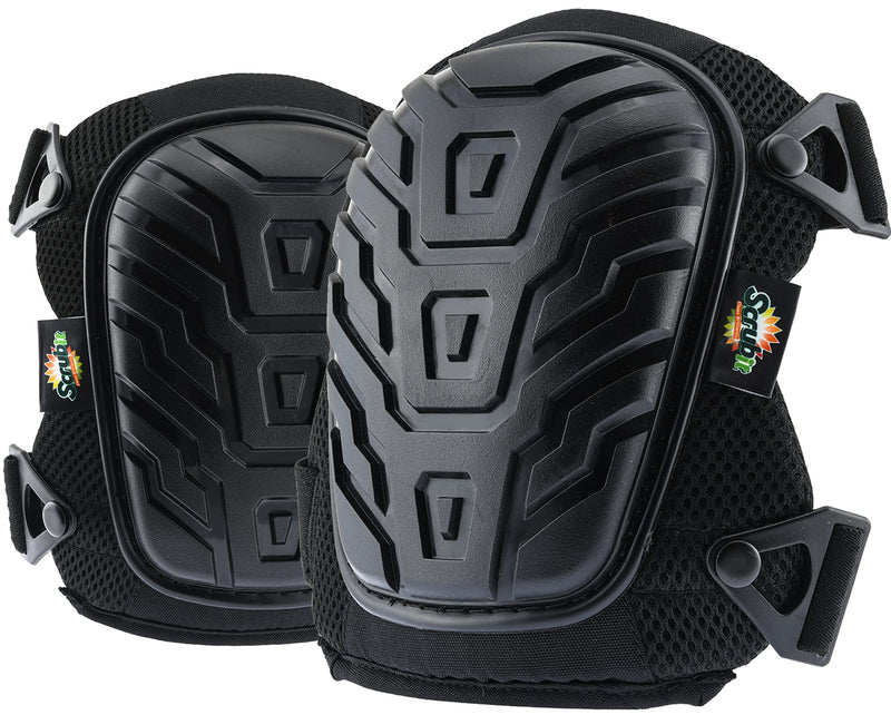 Knee Pads for Work - Universal Fit for Men and Women - Professional Poly-Shield Knee Pads With Gel-Padded Cushion - Construction Knee Protector With Adjustable Buckle Closure & Non-Slip Straps - BeesActive Australia