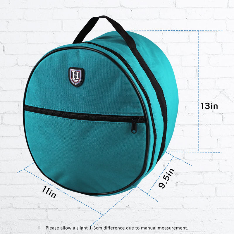 Harrison Howard Equestrian Motorcycle Riding Waterproof Helmet Bag Helmet Case Storage Carring Bag Dark Teal - BeesActive Australia