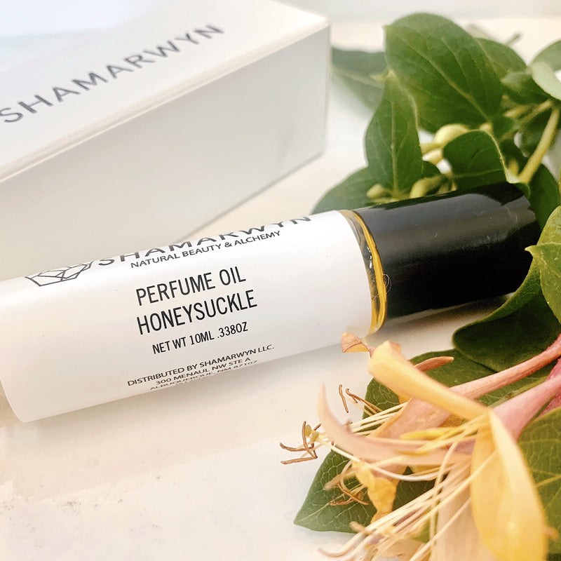 Honeysuckle Perfume Oil, Natural Organic Botanical, Pure Essential Oil Blend Roll-On by Shamarwyn - BeesActive Australia