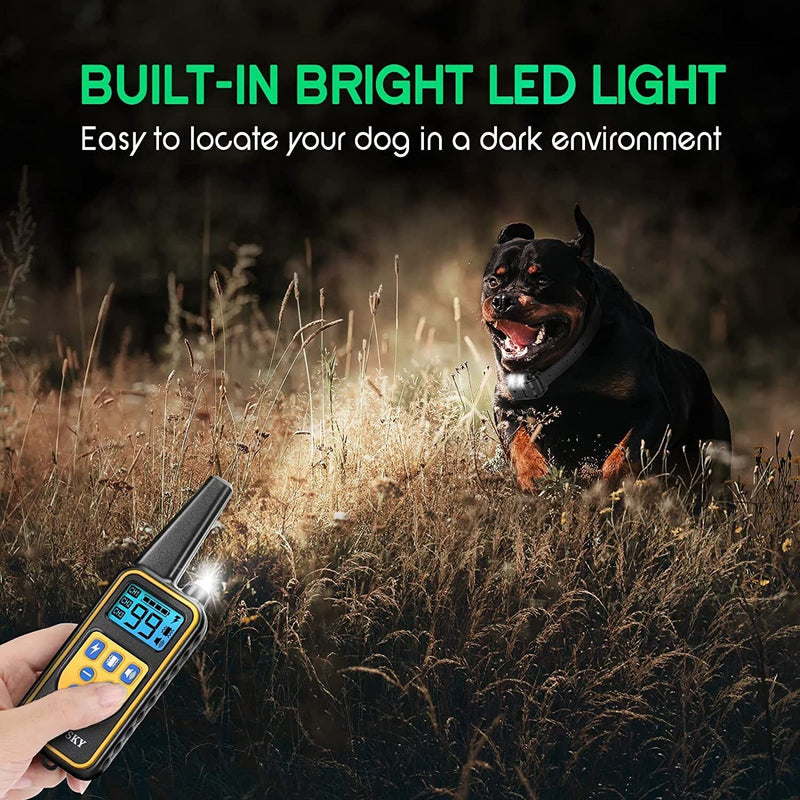 Dog Bark Training Collar Anti Barking Collar Beep, Vibration, Shock, Light - BeesActive Australia