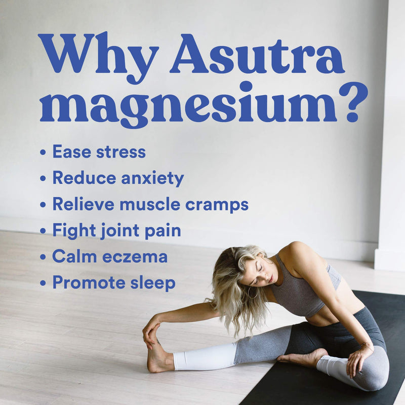 ASUTRA Magnesium Body Butter Lotion with Shea Butter, 6.76 oz | Relieve Muscle Cramps | Fight Joint Pain | Stress Relief | Eczema Soothing Cream | Promote Healthy Sleep w/Calming Lemongrass - BeesActive Australia