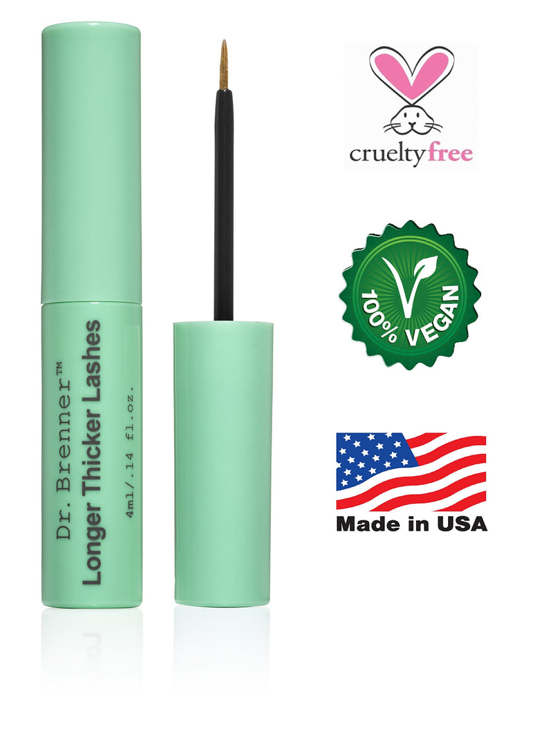 Dr. Brenner Eyelash Growth Serum Enhancer for Longer Thicker Eyelashes and Brows Made in U.S.A. (4 ml.) - BeesActive Australia