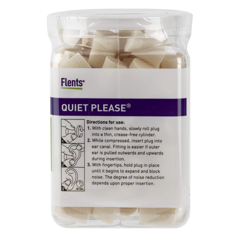 Flents Ear Plugs, 50 Pair, Ear Plugs for Sleeping, Snoring, Loud Noise, Traveling, Concerts, Construction, & Studying, NRR 29 50 Pair Plugs - BeesActive Australia