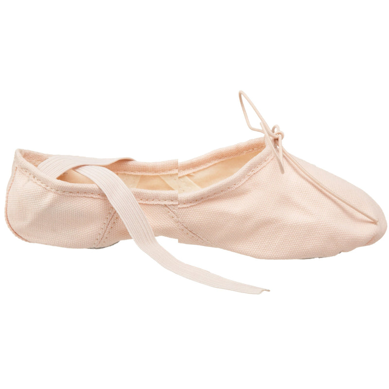 [AUSTRALIA] - Capezio Toddler/Little Kid Canvas Juliet 2028C II Ballet Shoe 2 Little Kid Light Ballet Pink 