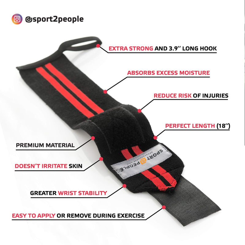Weightlifting Wrist Support - Deadlift Straps for Weight Lifting, Bodybuilding, Powerlifting, and Strength Training, Crossfit 18" Wrist wraps - BeesActive Australia