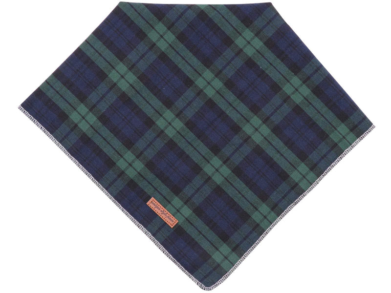 Unique style paws Dog Bandana, 1PC Washable Square Dog Scarfs for Small Medium Large Dogs Adjustable Dogs Bib Scarfs for Girl and Boy Large (Pack of 1) Green Grid - BeesActive Australia