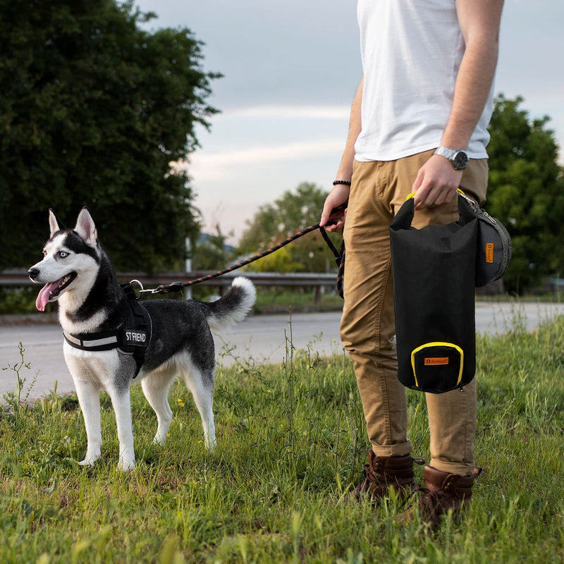 LumoLeaf Dog Food Travel Bag Extra Large with Collapsible Dog Bowls, Portable Food Storage Container, Foldable Travel Dog Bowls for Camping, Road Trip, Hiking Gear Accessories, Max 40 Cups Food Bag and Bowl Set - BeesActive Australia