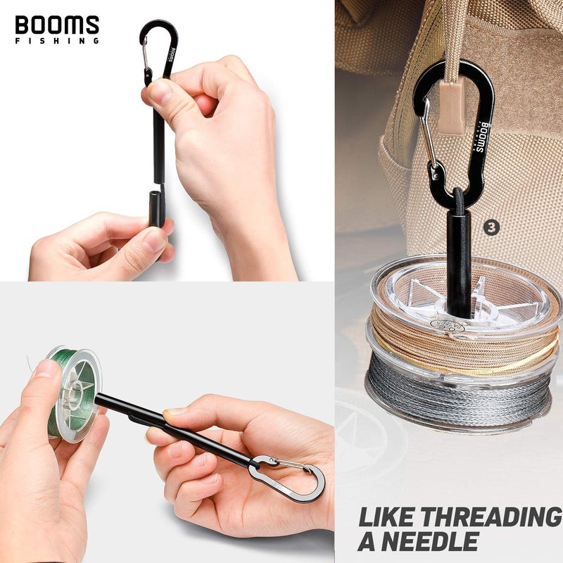 Booms Fishing SH1 Fly Fishing Tippet Spool Holder 2 Pack Black 2pcs - BeesActive Australia