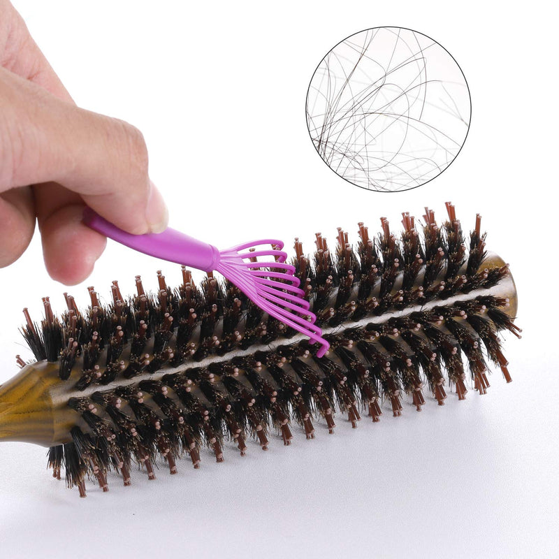 Boar Bristle Hairbrush Vista Round Hair Brush Wooden Handle Anti Static Hairbrush for Hair Styling, Drying, Curling - BeesActive Australia