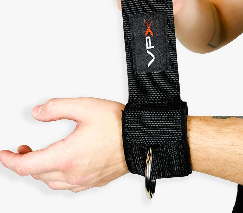 VPX Ankle Wrist Straps For Cable Machines & Resistance Bands | Adjustable Padded Neoprene Heavy Duty Rings | Exercise Cuff Attachment | Home, Gym, Fitness, Hips, Glute, Legs, Arms, Abs, Men, & Women - BeesActive Australia
