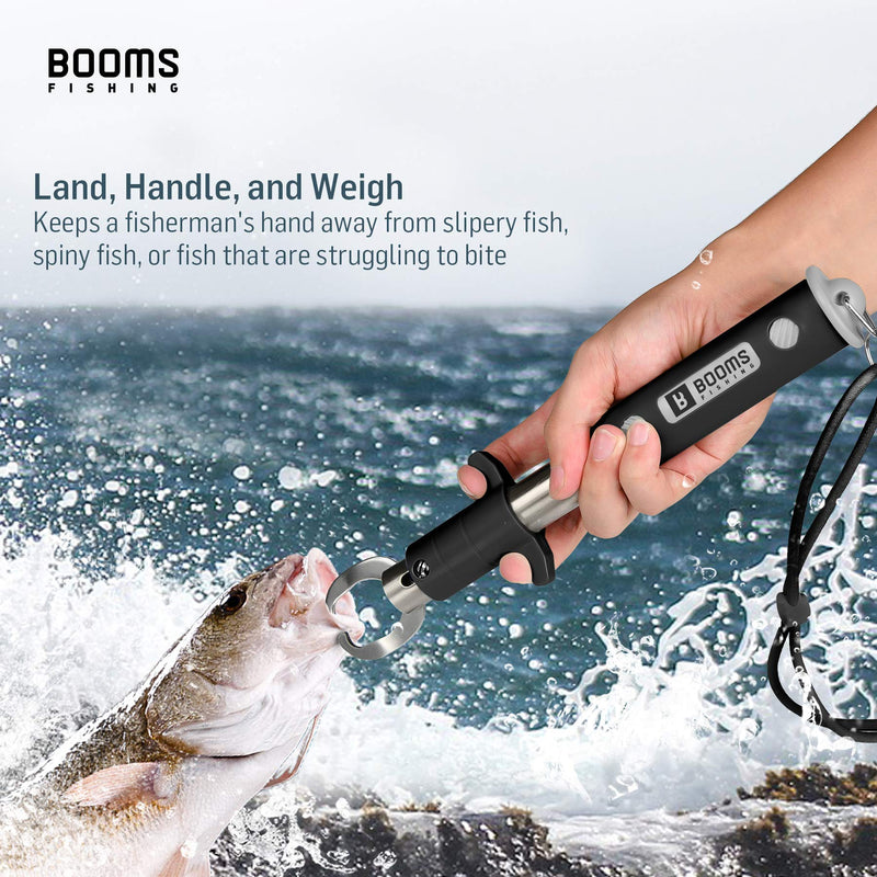 [AUSTRALIA] - Booms Fishing G11 Fish Gripper with Scale Black 