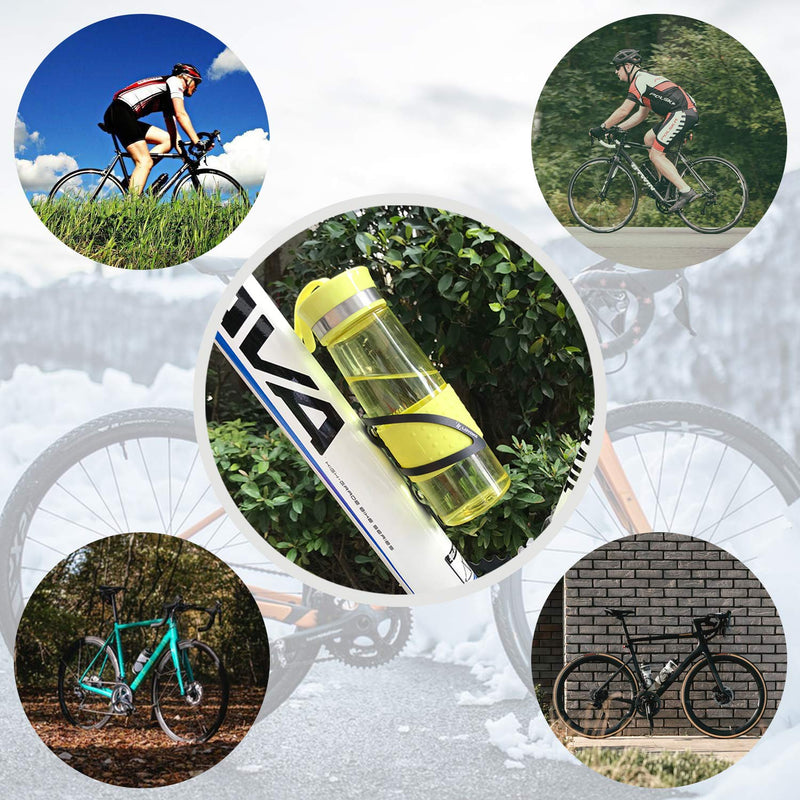 LOYOKii Bike Water Bottle Cage, Lightweight Aluminum Alloy Bike Water Bottle Holder Bicycle Cages Bike Drink Holder for Cycling Mountain Bike Road Bike Black - BeesActive Australia