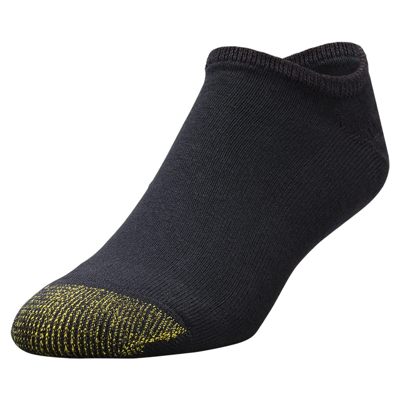 Gold Toe mens 656f Cotton No Show Athletic Socks, Multipairs Large Black (12-pairs) - BeesActive Australia