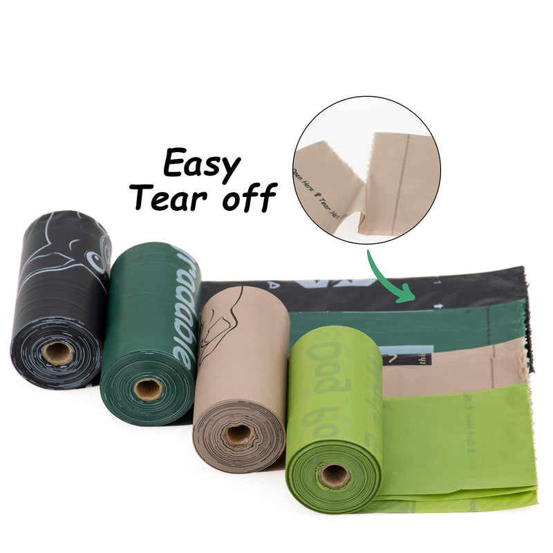 GREENER WALKER Poop Bags for Dog Waste-270 Bags,Extra Thick Strong 100% Leak Proof Biodegradable Dog Waste Bags (Green) Green 270 Count (Pack of 1) - BeesActive Australia