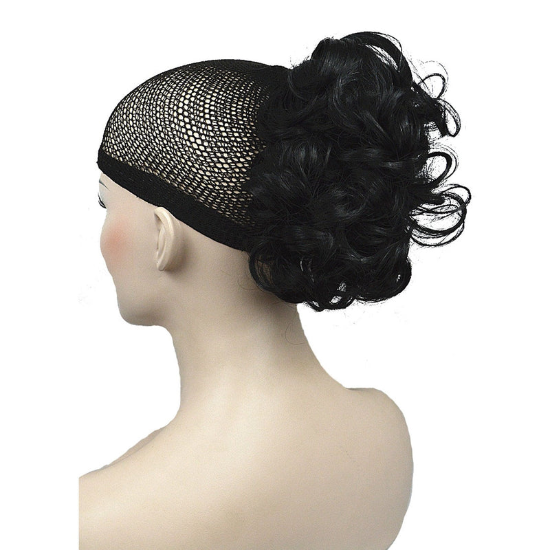 Lydell 6" Short Ponytail Hair Piece Wavy Claw Clip In/on Hairpiece Hair Extension (Jet Black) #1 Jet Black - BeesActive Australia