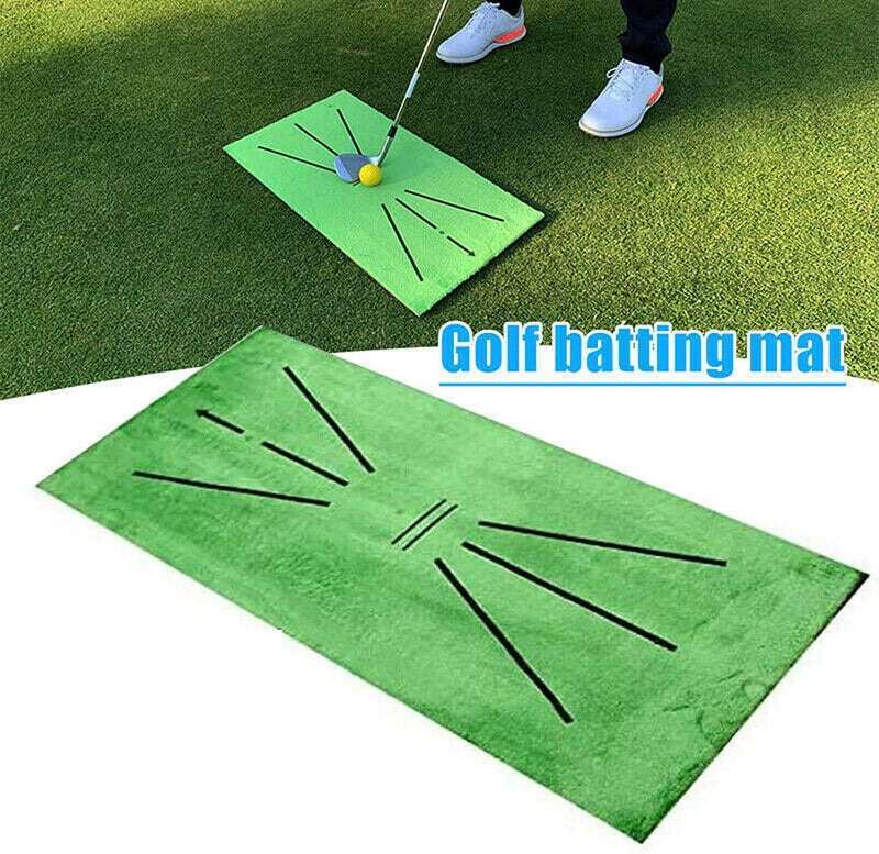 Lechay Golf Training Mat, Golf Swing Training Mat Mini Golf Practice Training Aid Rug for Swing Detection Batting for Home/Office/Outdoor - BeesActive Australia