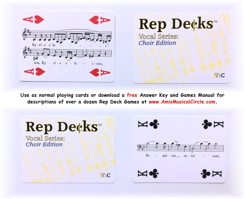 Rep Decks - Vocal Series: Bundled Art Song Edition, Choir Edition and Opera Edition - BeesActive Australia