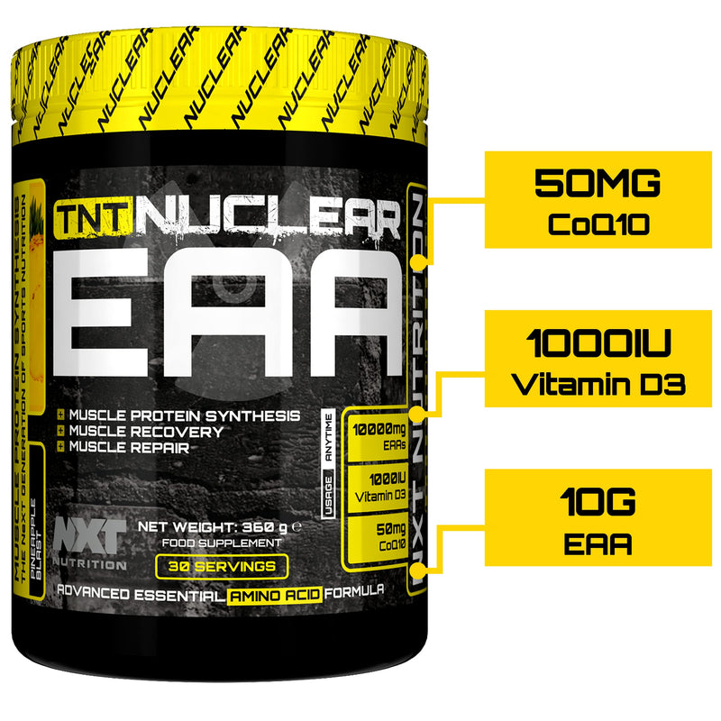 NXT TNT Nuclear EAA's | Performance, Endurance and Energy Support | Amino Acids | (Pineapple) Pineapple - BeesActive Australia