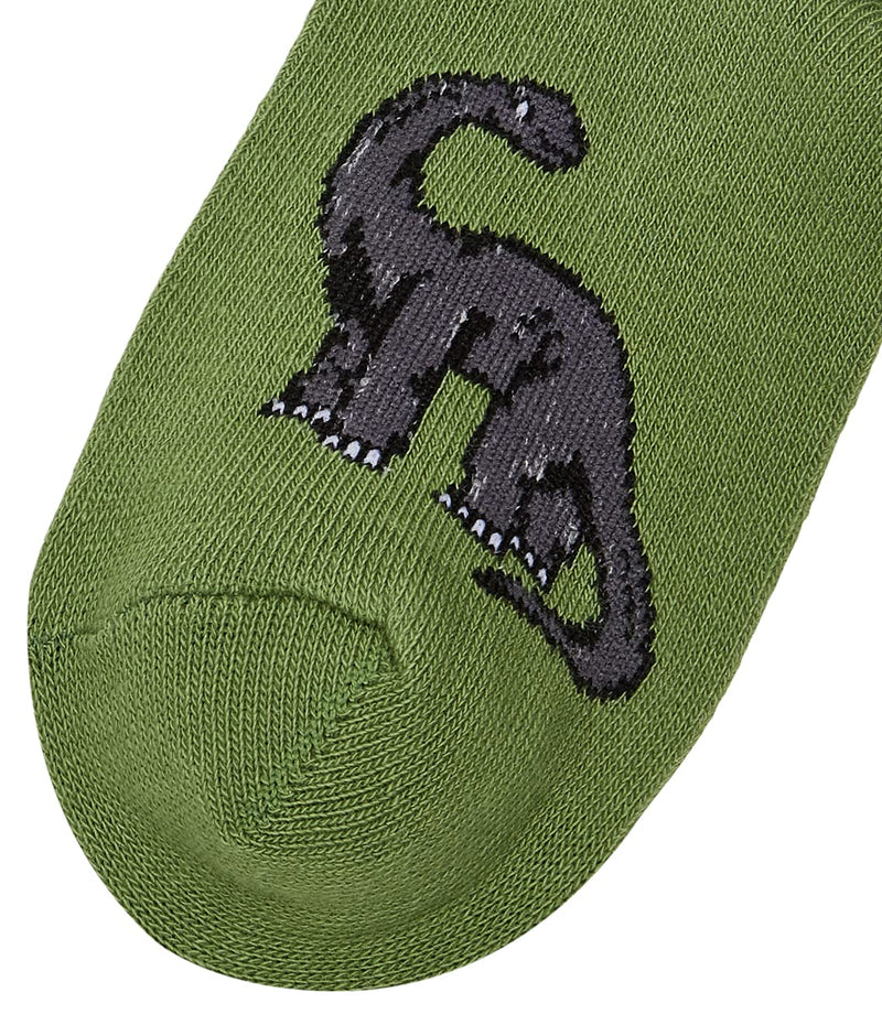 Jefferies Socks Little Boys' 3-7 Dino Triple Treat Socks (Pack of 3) X-Small Pine - BeesActive Australia