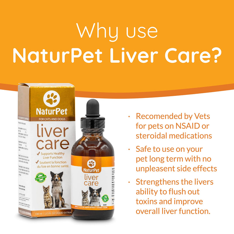 NaturPet Liver Care for Cats and Dogs | Milk Thistle Extract to Support Pets Health | 100mL - BeesActive Australia