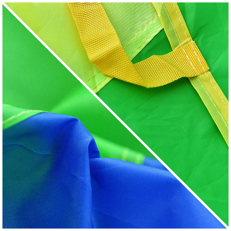 Rettebovon Parachute for Kids with 12 Handles Multi-Purpose Waterproof 12ft Play Parachute Toy Games for Team Games,You Can Also Use it for Picnic Mat and Furniture Cover - BeesActive Australia