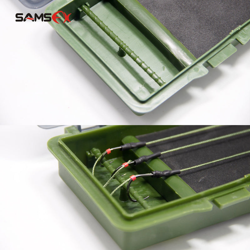 [AUSTRALIA] - SAMSFX Carp Fishing Tackle Box Stiff Hair Rig Board Rig Box Wallet Rig Storage Box 