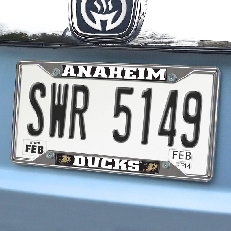 FANMATS NHL Unisex-Adult License Plate Frame Anaheim Ducks 6.25" x 12.25"/Small Black - BeesActive Australia