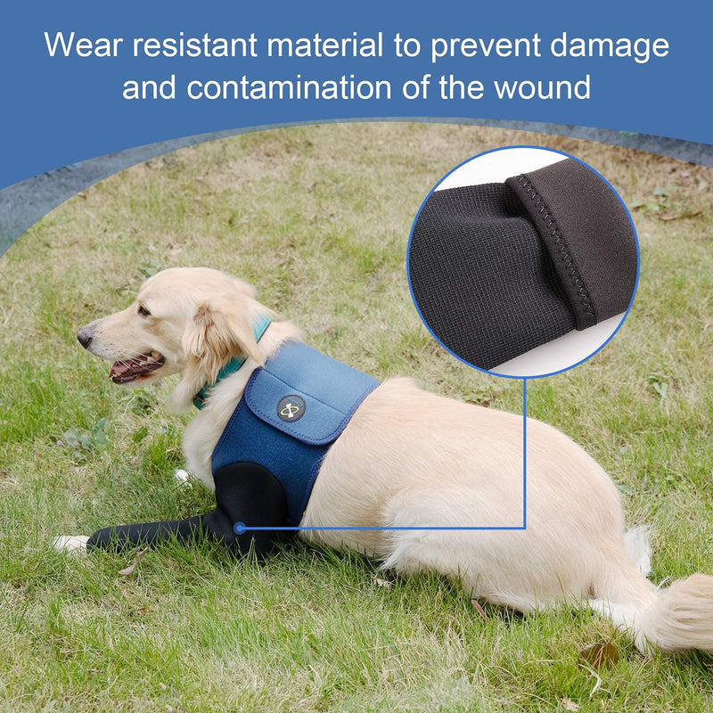 Dog Recovery Suit, Cone Collar Alternative, Abrasion Resistant Dog Recovery Sleeve, Washable 2.5mm Thick and Waterproof, Pet Wounds Prevent Licking, Bite, Being Wet and Infected XL - BeesActive Australia
