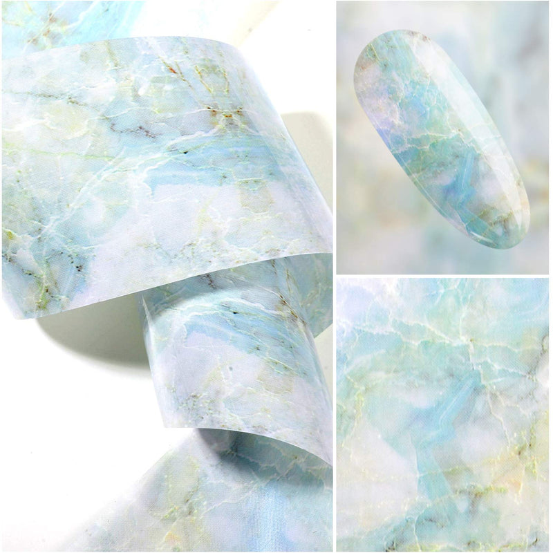 8 Boxes Marble Nail Foil Sticker Colorful Marble Nail Transfer Stickers Marble Foil Nail Art Stickers Nail Wrap Transfer Decals for Nail Decoration Supply, 8 Colors - BeesActive Australia