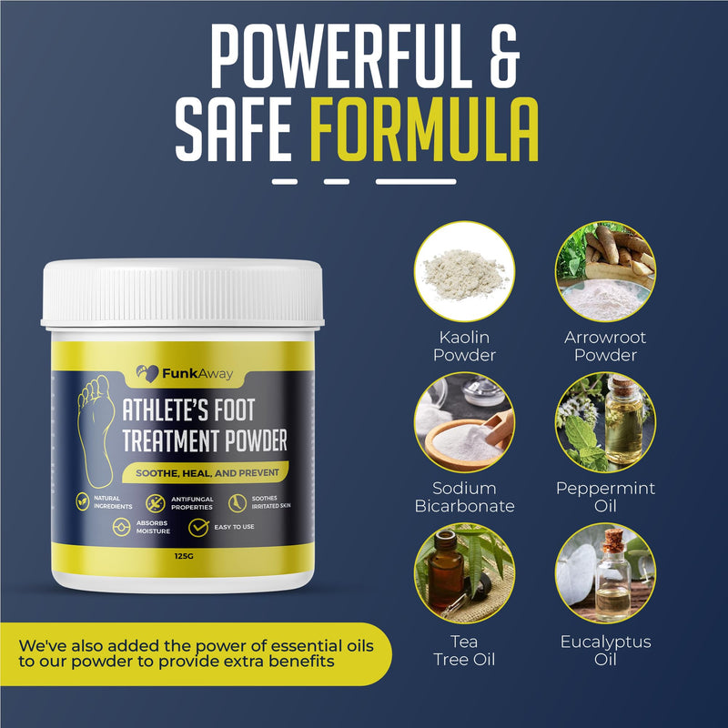 Athlete’s Foot Treatment Powder | Combat Fungal Infections with Natural Ingredients | 125g - BeesActive Australia