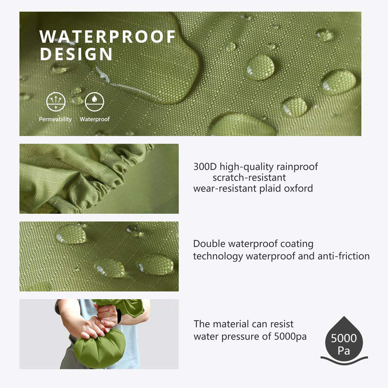 WSZCML Backpack Rain Cover (10-90L) Upgraded Waterproof Backpack Cover with Adjustable Cross Strap & Strengthened Layer for Hiking Camping Traveling Cycling Army Green S (For 10L-25L backpack ) - BeesActive Australia