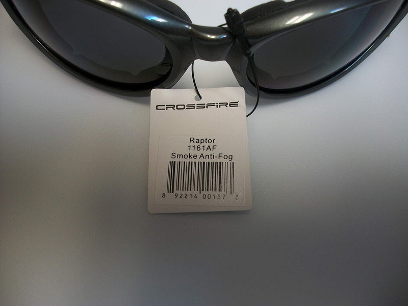 [AUSTRALIA] - Crossfire 1161 AF Safety Glasses Smok Anti-Fog Lens 