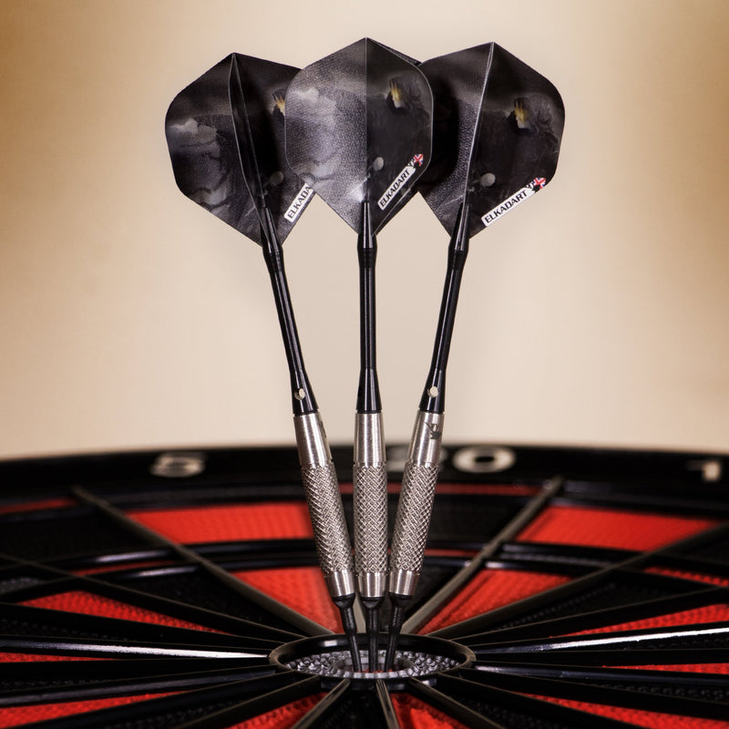 [AUSTRALIA] - Elkadart Wizard 80% Tungsten Soft Tip Darts with Storage/Travel Case Knurled (18 Grams) 