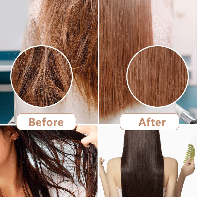 Mobestech Jade Hair Comb Scraping Comb Jade Massage Comb Head Massage Comb Jade Scraper Guasha Comb Stone Hair Comb for Head Massage - BeesActive Australia