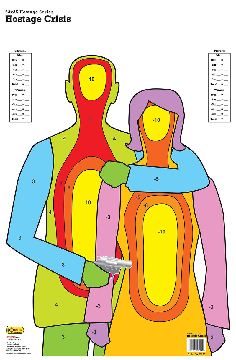 GunFun Targets, Inc. Aggressor 9 Pack 23x35 - BeesActive Australia