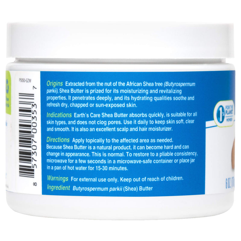 Earth's Care Shea Butter - 100% Pure Natural African Shea Butter for Body, Hair and DIY Projects 5 OZ - BeesActive Australia