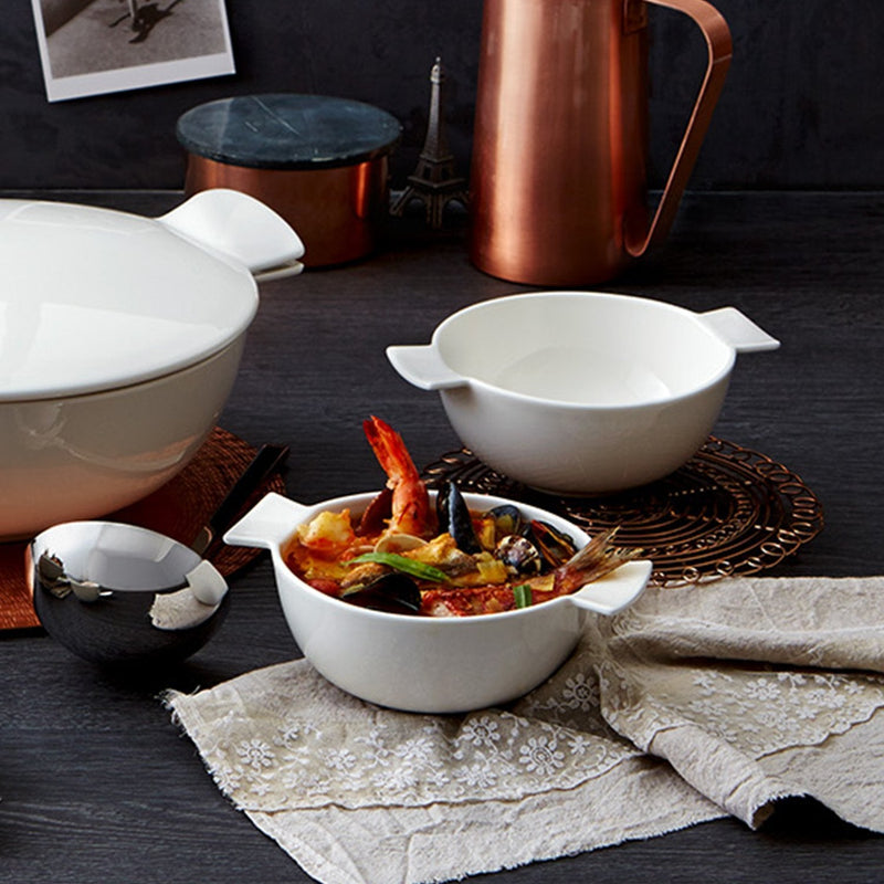 Soup Passion Tureen by Villeroy & Boch - Premium Porcelain - Made in Germany - Dishwasher and Microwave Safe -Service for 1 - 7 x 5.5 x 2.7 Inches Tureen (serves 1) - BeesActive Australia