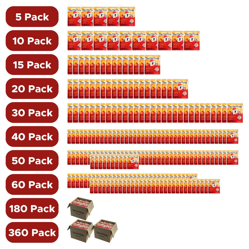 ThermaHands Hand Warmers(5-9720 Packs) - Premium (Size: 3.5 inch x 4 inch, Duration: 12+ Hours, Max Temp: 163 F) Air-Activated, Convenient, Safe, Natural, Odorless, & Long Lasting Hand Warmer 5 Packs - BeesActive Australia