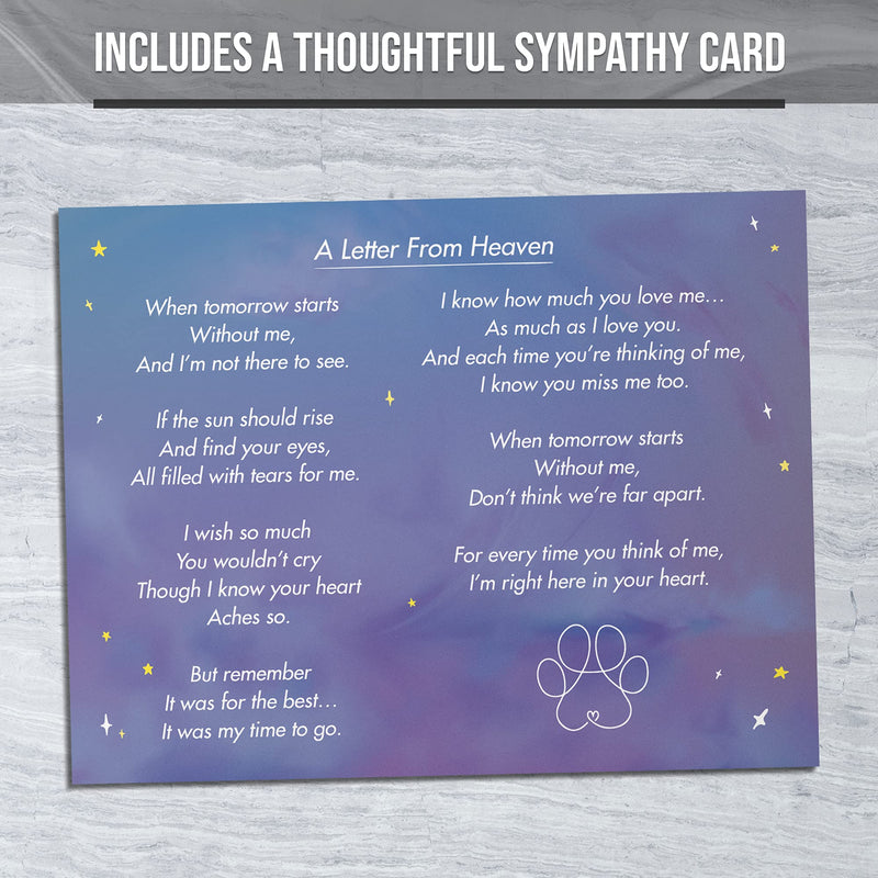 Capti Rainbow Bridge Dog Memorial Gifts, Cat Memorial Gifts - I'll Meet You at The Rainbow Bridge - Pet Loss Gifts, Bereavement, Sympathy Keepsake Dog Mom, Dog Dad for Loss of Pet Dog and Woman - BeesActive Australia