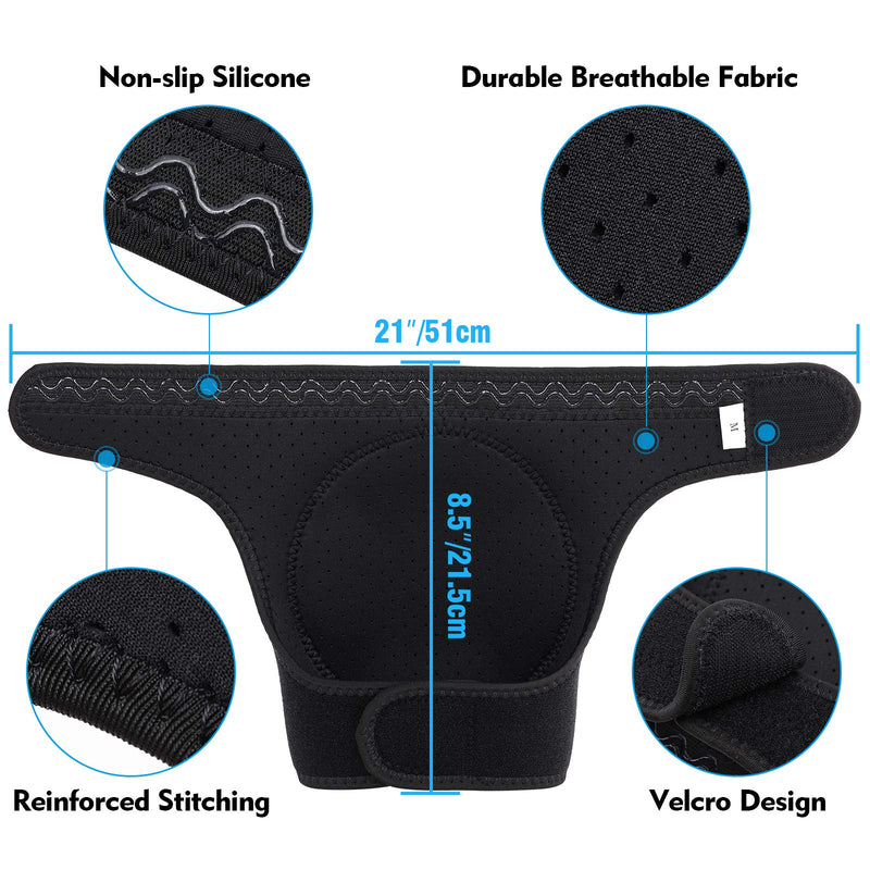 Soudittur Adult Knee Pads for Gardening, Anti-Slip Collision Avoidance Kneepads with Thick EVA Foam, for House Cleaning, Construction Work, Volleyball, Football Dance Knee Sleeve, 1 Pair (Black) Black - BeesActive Australia