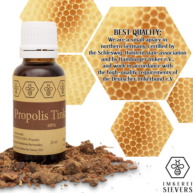 20ml NORDBIENCHEN Propolis Tincture - with 40% Propolis - Direct from The Beekeeper - BeesActive Australia