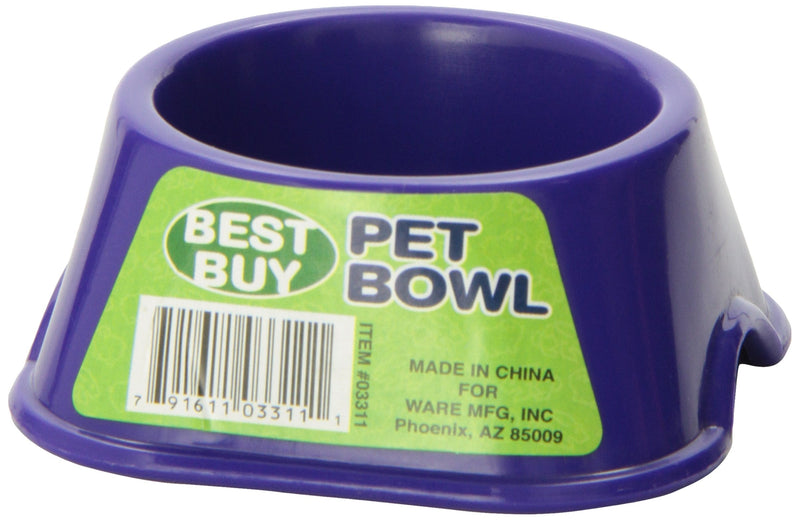 Ware Manufacturing Best Buy Plastic Pet Bowl for Small Pets - Small - BeesActive Australia
